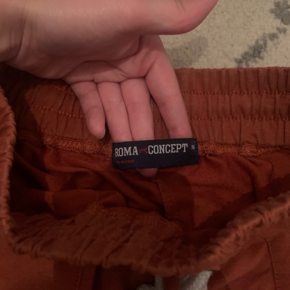 Women's Rust Drawstring Joggers - Picture 8 of 8